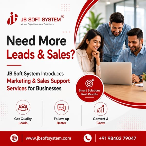 Leads கிடைக்கவில்லையா? Follow-up செய்ய Team இல்லையா? உங்கள் Business Growth-க்கு Marketing & Sales Support!